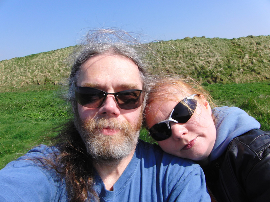 fi and john at maiden castle