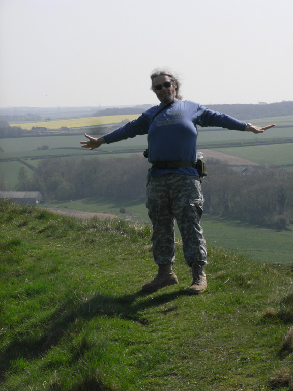 john on maidens castle defences 4