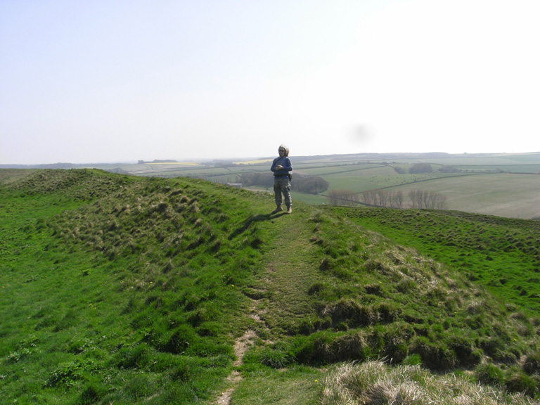 john on maidens castle defences 7