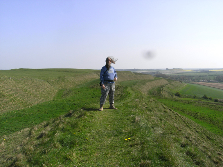 john on maidens castle defences