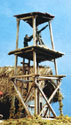 Close up of Gun tower with corrugated iron roof