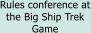Rules conference at the Big Ship Trek Game