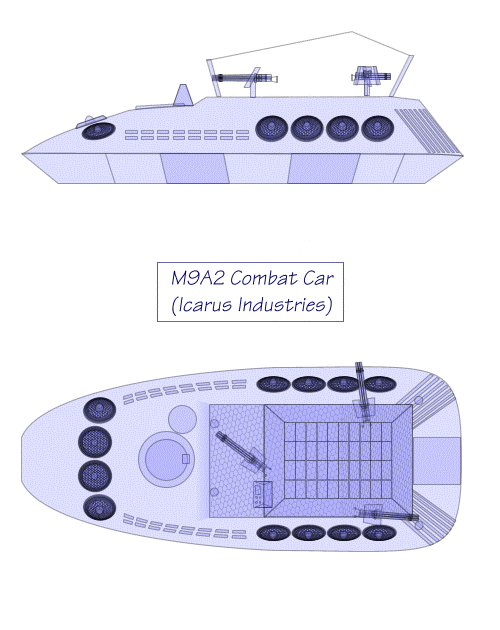 Original design blueprints from which resin models were made