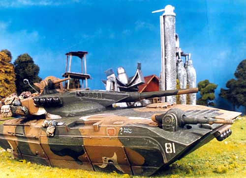 This Maus heavy tank has a steel plenum chamber fed by 10 fans