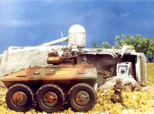 This Panhard's camo scheme was airbrushed: CLICK HERE to go to the page that deals with this vehicle