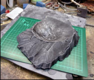 crater made from hard foam