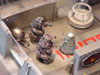 The Yeti are set upon by a Dalek (who killed them both)